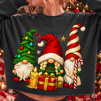Christmas Gnome Trio PNG, Festive Holiday Sublimation Design (Digital Download)