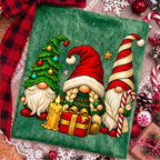 Christmas Gnome Trio PNG, Festive Holiday Sublimation Design (Digital Download)
