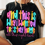 Funny introvert Why I Wanted to Stay Home quote PNG design - image 9