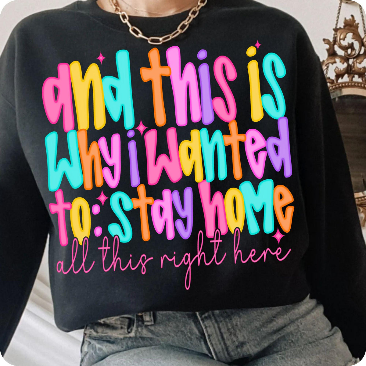 Funny introvert Why I Wanted to Stay Home quote PNG design - image 10