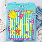 Sunshine beach life preppy neon summer PNG bundle PNG design - image 2