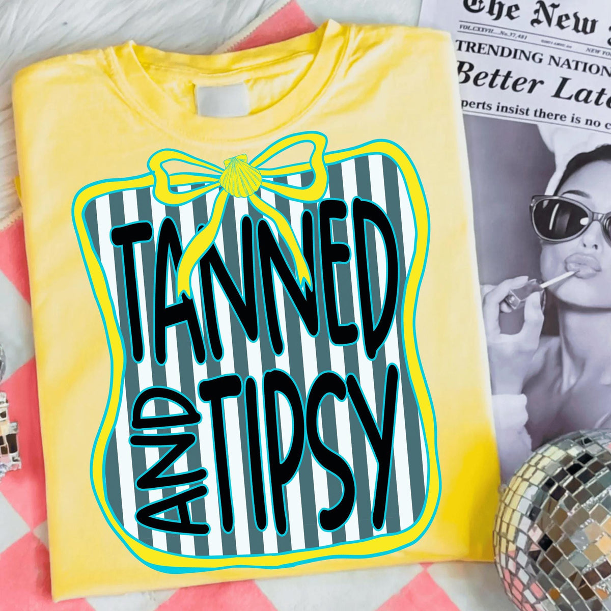 Sunshine beach life preppy neon summer PNG bundle PNG design - image 6