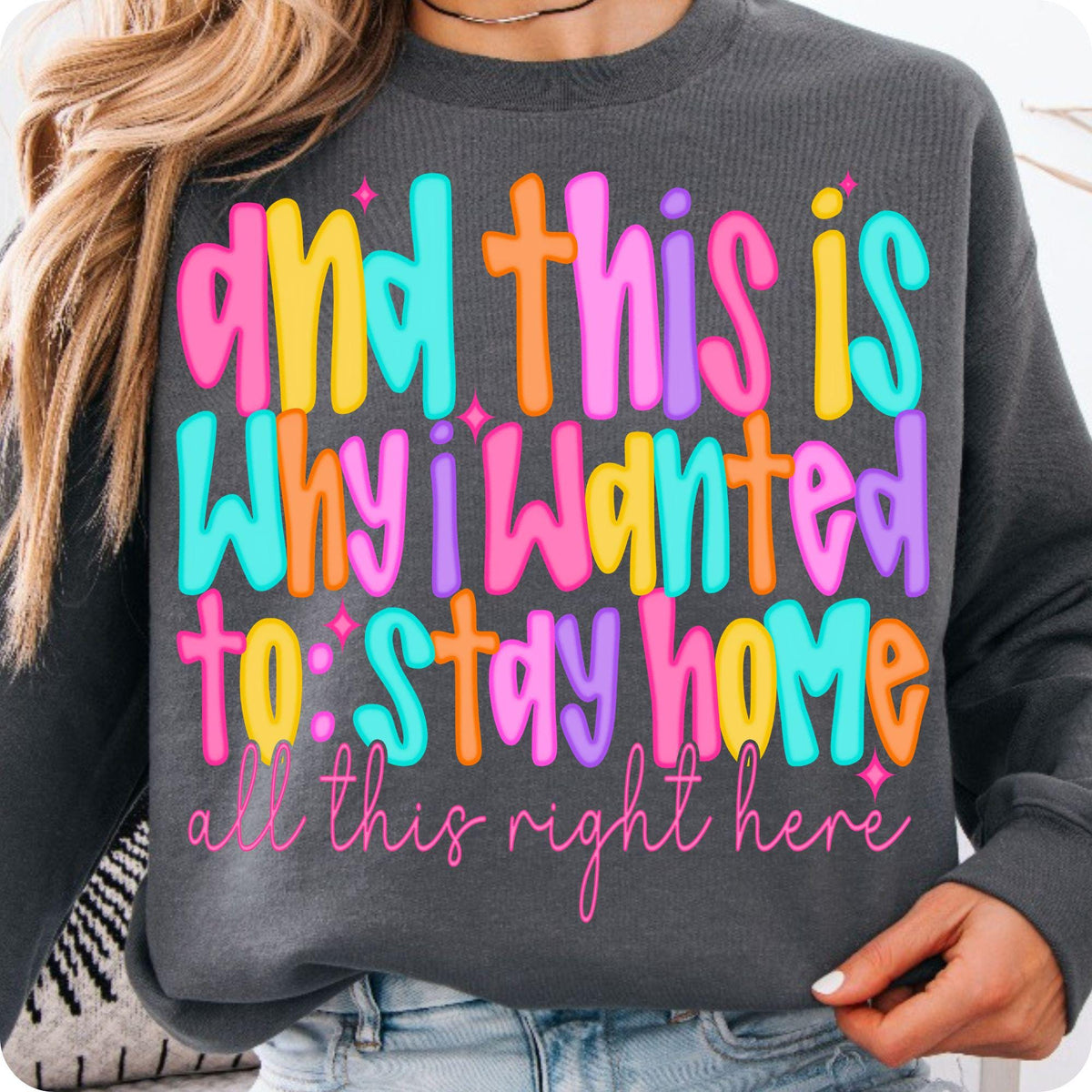 Funny introvert Why I Wanted to Stay Home quote PNG design - image 3