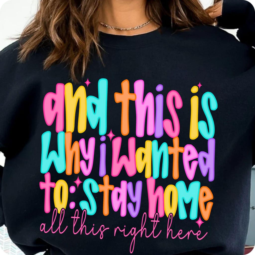 Funny introvert Why I Wanted to Stay Home quote PNG design - image 6