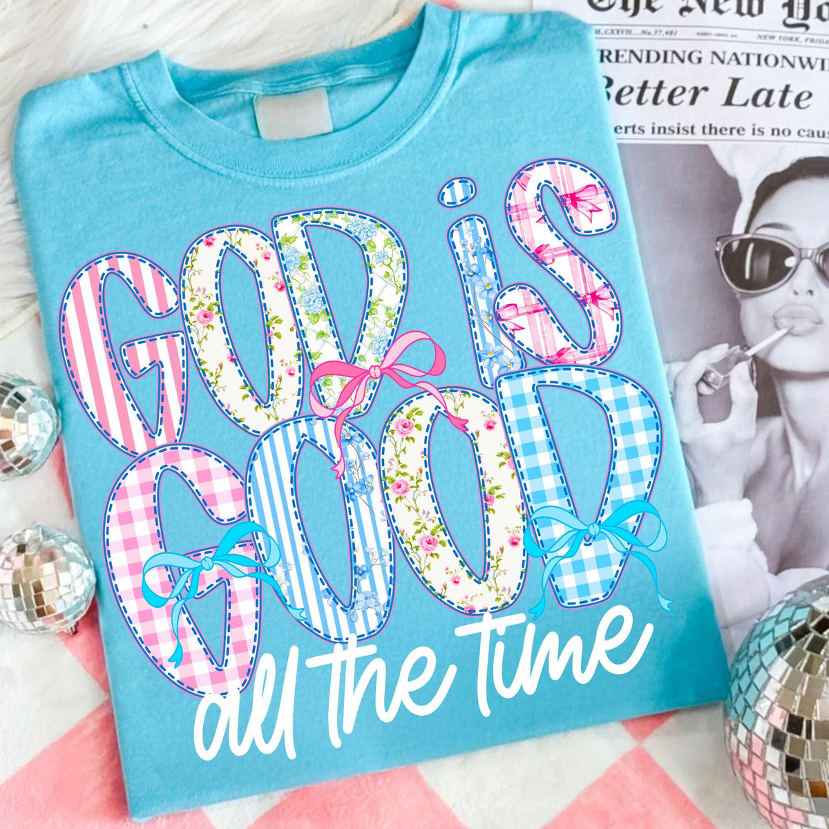 God Is Good All The Time preppy boho Christian design PNG design - image 2