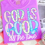 God Is Good All The Time preppy boho Christian design PNG design - image 3