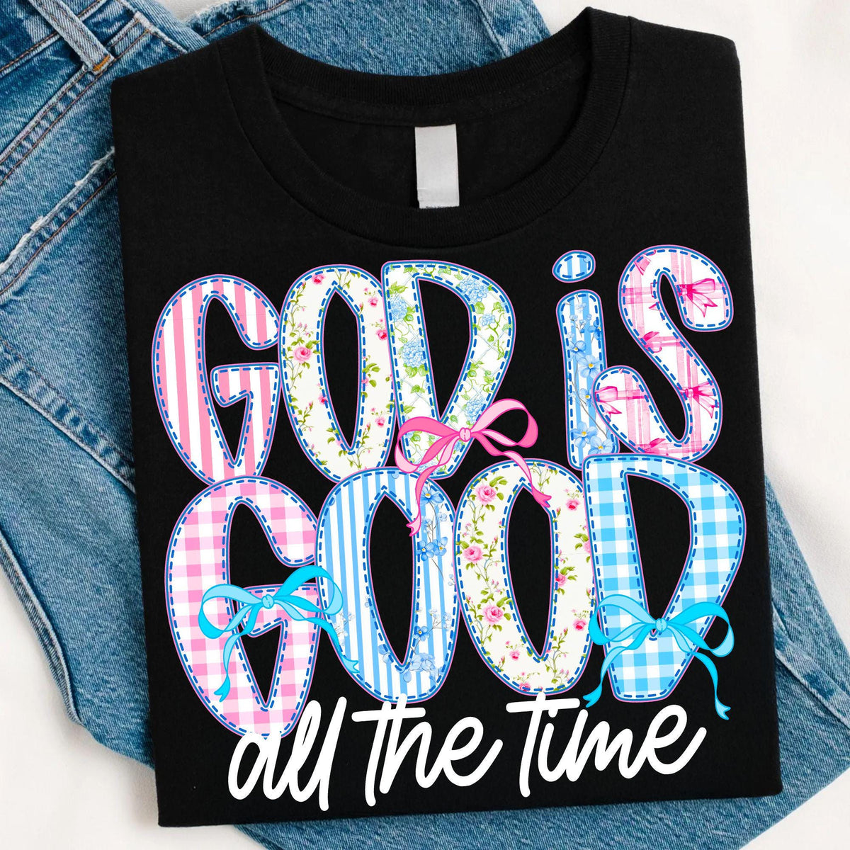 God Is Good All The Time preppy boho Christian design PNG design - image 4