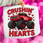 Valentine monster truck Crushin Hearts PNG design - image 2
