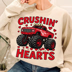 Valentine monster truck Crushin Hearts PNG design - image 9
