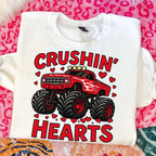 Valentine monster truck Crushin Hearts PNG design - image 4