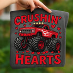 Valentine monster truck Crushin Hearts PNG design - image 8