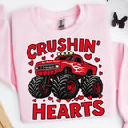 Valentine monster truck Crushin Hearts PNG design - image 6
