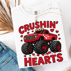 Valentine monster truck Crushin Hearts PNG design - image 7