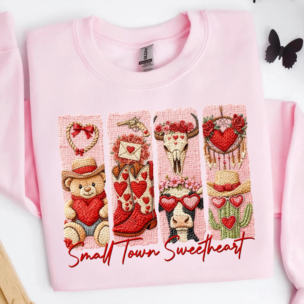 Highland cow in pink cowgirl boots western Valentine PNG watercolor design - image 6