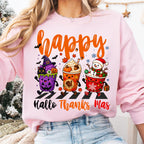 Hallothanksmas Halloween Thanksgiving Christmas coffee cups PNG design - image 2