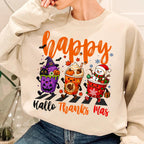 Hallothanksmas Halloween Thanksgiving Christmas coffee cups PNG design - image 5