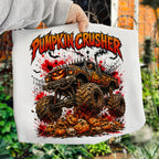 Pumpkin Crusher monster truck Halloween PNG retro design for boys shirts - image 4
