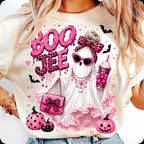 Boojee pink ghost PNG glam Halloween sublimation design