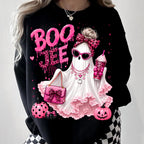 Boojee pink ghost PNG glam Halloween sublimation design - image 5