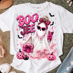 Boojee pink ghost PNG glam Halloween sublimation design - image 4
