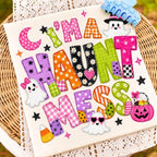 I'm a Haunt Mess patchwork ghost Halloween design PNG design - image 2