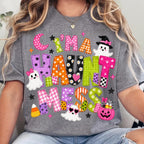 I'm a Haunt Mess patchwork ghost Halloween design PNG design - image 7