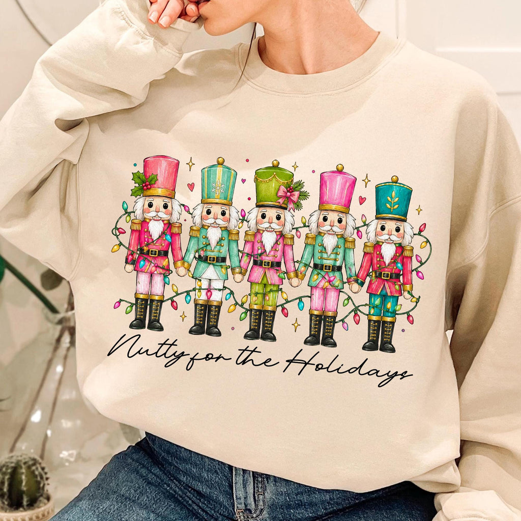Nutty for the Holidays nutcracker Christmas PNG preppy doodle design - image 4