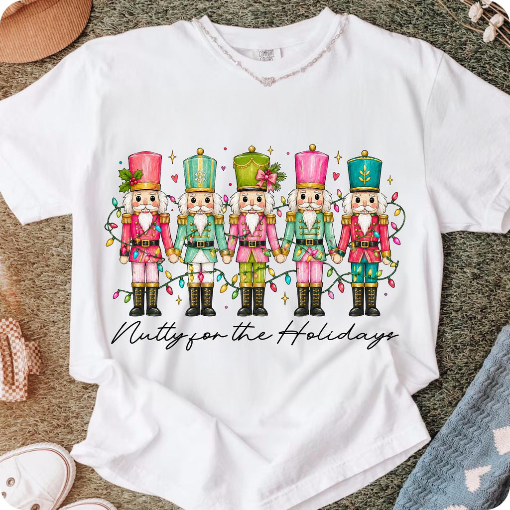 Nutty for the Holidays nutcracker Christmas PNG preppy doodle design - image 6