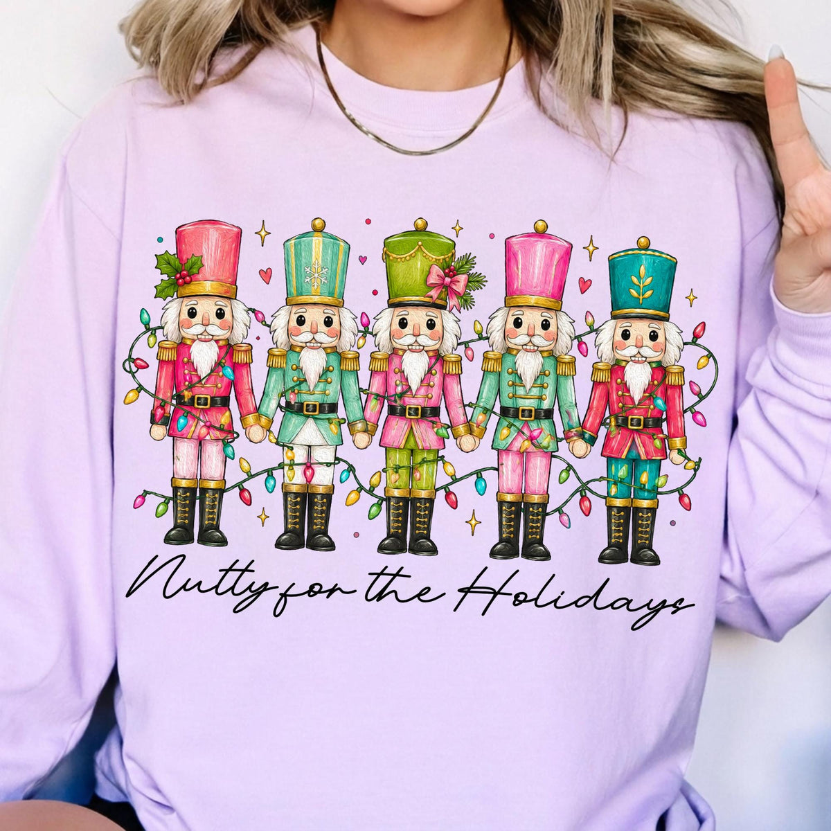 Nutty for the Holidays nutcracker Christmas PNG preppy doodle design - image 8