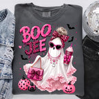 Boojee pink ghost PNG glam Halloween sublimation design - image 2