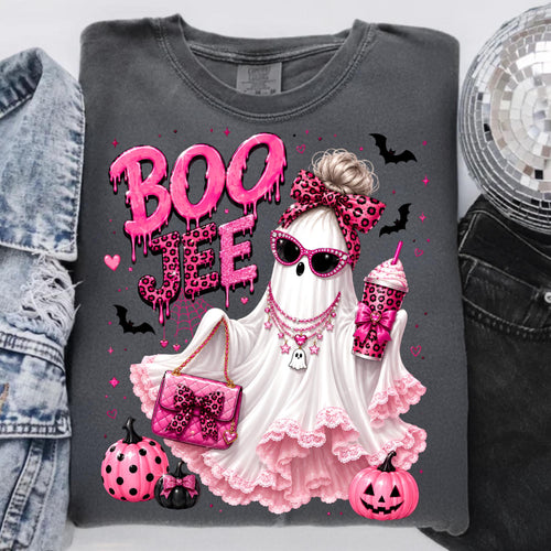 Boojee pink ghost PNG glam Halloween sublimation design - image 2