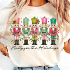 Nutty for the Holidays nutcracker Christmas PNG preppy doodle design