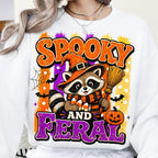 Spooky and Feral raccoon witch Halloween design PNG design - image 5
