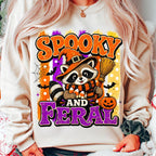 Spooky and Feral raccoon witch Halloween design PNG design - image 7
