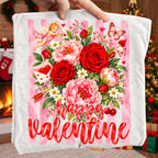 Valentine floral PNG bundle with four designs: Happy Valentine, Be Mine, Cupid, XOXO - image 5