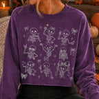 Coquette skeleton Halloween PNG bundle with bows hearts in four color versions - image 4