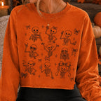 Coquette skeleton Halloween PNG bundle with bows hearts in four color versions - image 6