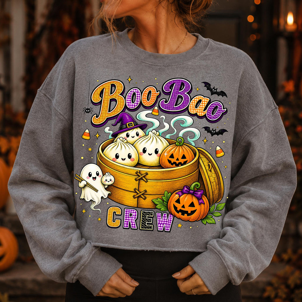 Boo Bao Crew kawaii dumpling ghosts Halloween PNG with bamboo steamer - image 7