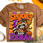 Spooky and Feral raccoon witch Halloween design PNG design - image 10