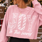 Joy to the World Christian Christmas PNG with holly and stripes in white line art - image 7