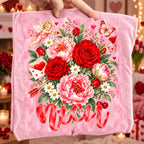 Valentine nurse PNG bundle with floral roses cupid and peonies four versions - image 3