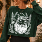 vintage leopard Santa retro Christmas shirt PNG design - image 3