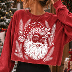 vintage leopard Santa retro Christmas shirt PNG design - image 2