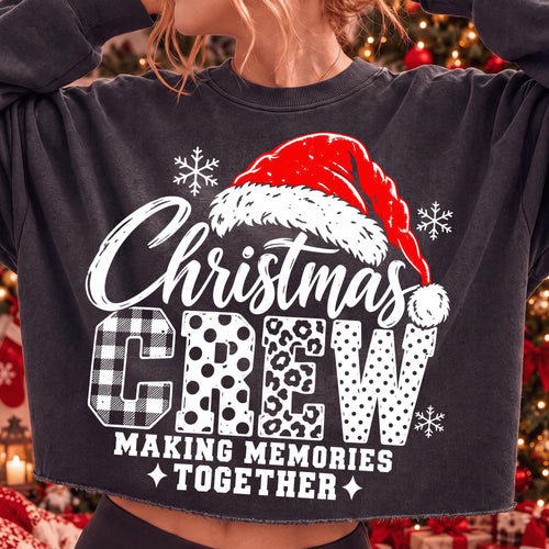 Christmas Crew Making Memories Together Santa hat PNG design - image 2
