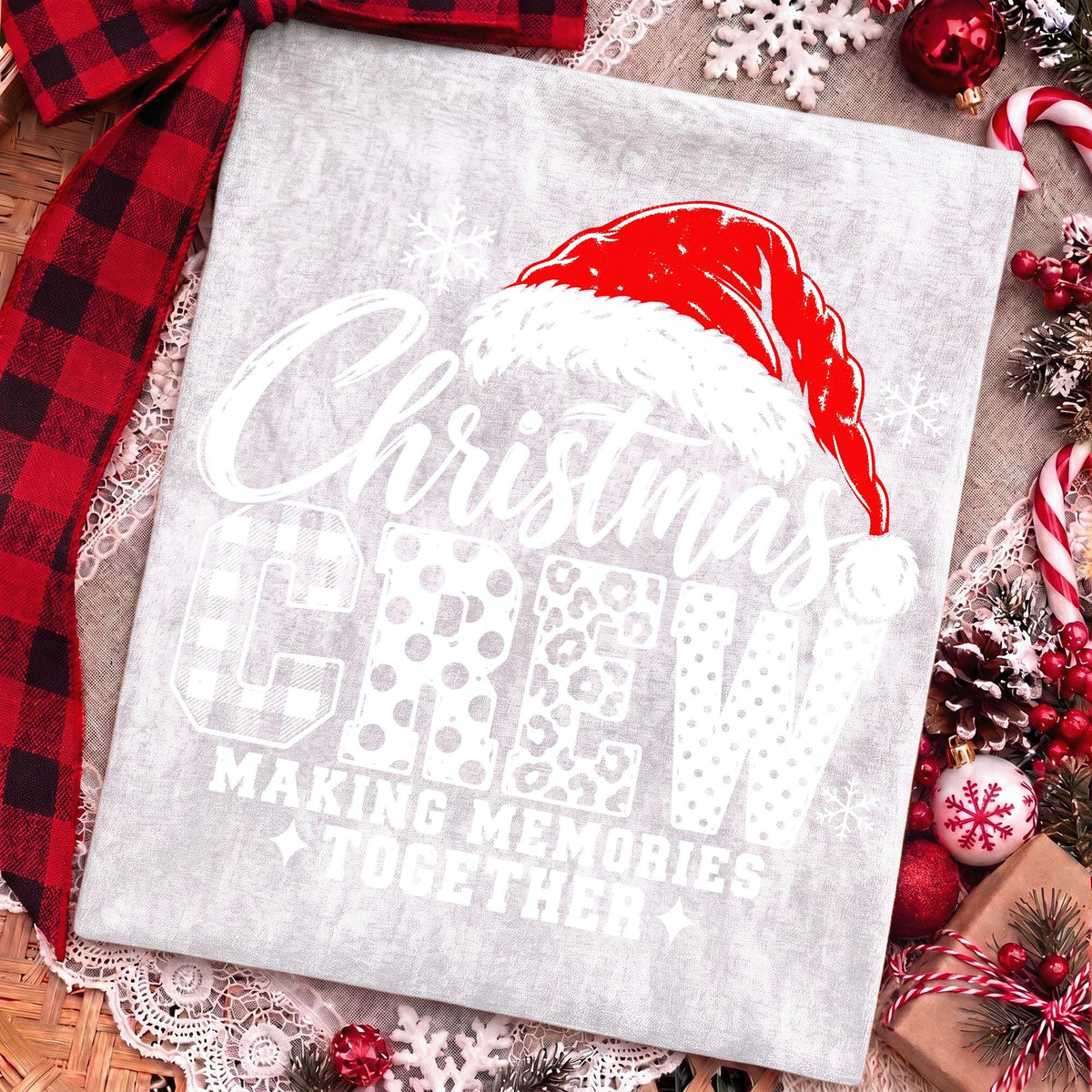 Christmas Crew Making Memories Together Santa hat PNG design - image 4