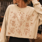 Coquette skeleton Halloween PNG bundle with bows hearts in four color versions - image 9