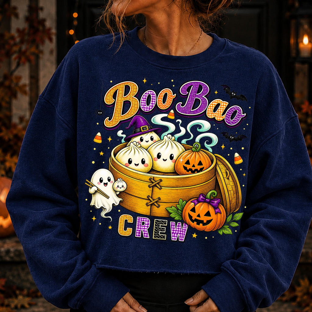 Boo Bao Crew kawaii dumpling ghosts Halloween PNG with bamboo steamer - image 10