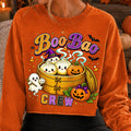 Boo Bao Crew kawaii dumpling ghosts Halloween PNG with bamboo steamer