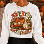 Sweater Weather pumpkin fall autumn PNG design - image 3