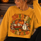 Sweater Weather pumpkin fall autumn PNG design - image 6